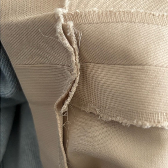 Escada US 16 Beige A-Line Pleated Cotton Midi Skirt - Picture 7 of 7